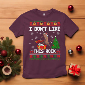 Marcus The Worm Christmas Meme T Shirt I Do Not Like This Rock TS14 Maroon Print Your Wear