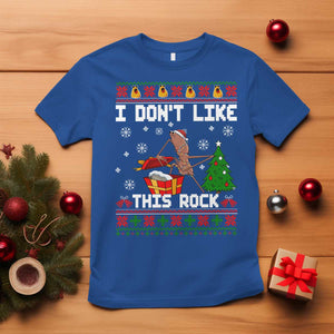 Marcus The Worm Christmas Meme T Shirt I Do Not Like This Rock TS14 Royal Blue Print Your Wear