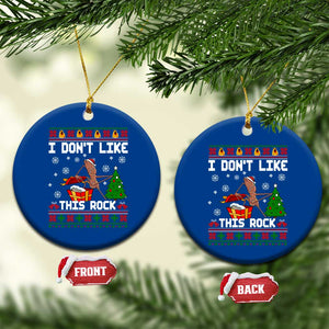 Marcus The Worm Christmas Meme Ceramic Ornament I Do Not Like This Rock TS14 1pc Blue Print Your Wear