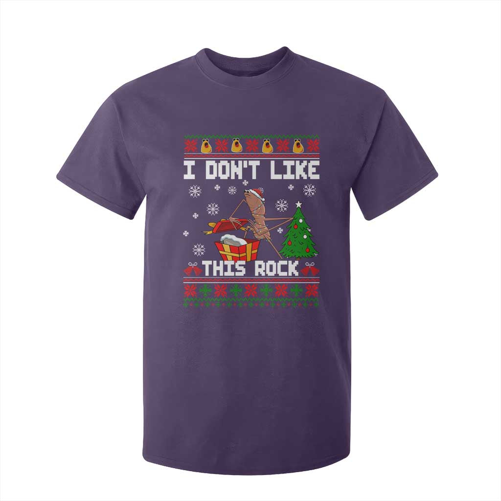 Marcus The Worm Christmas Meme T Shirt For Kid I Do Not Like This Rock TS14 Purple Print Your Wear
