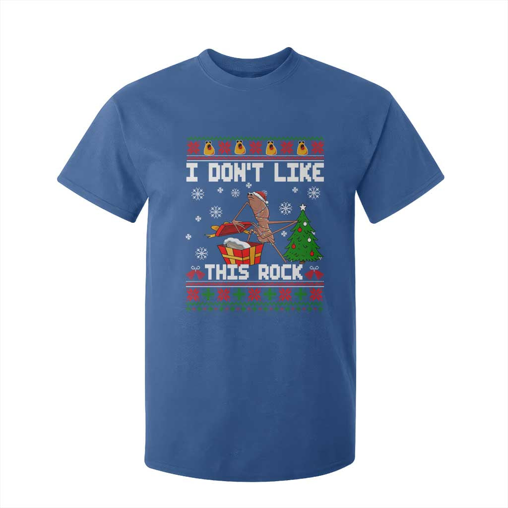 Marcus The Worm Christmas Meme T Shirt For Kid I Do Not Like This Rock TS14 Royal Blue Print Your Wear