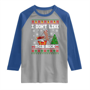 Marcus The Worm Christmas Meme Raglan Shirt I Do Not Like This Rock TS14 Sport Gray Royal Print Your Wear
