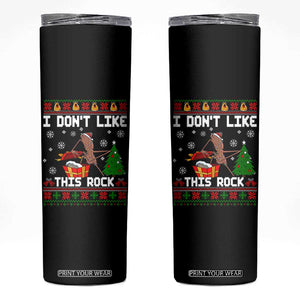Marcus The Worm Christmas Meme Skinny Tumbler I Do Not Like This Rock TS14 Black Print Your Wear