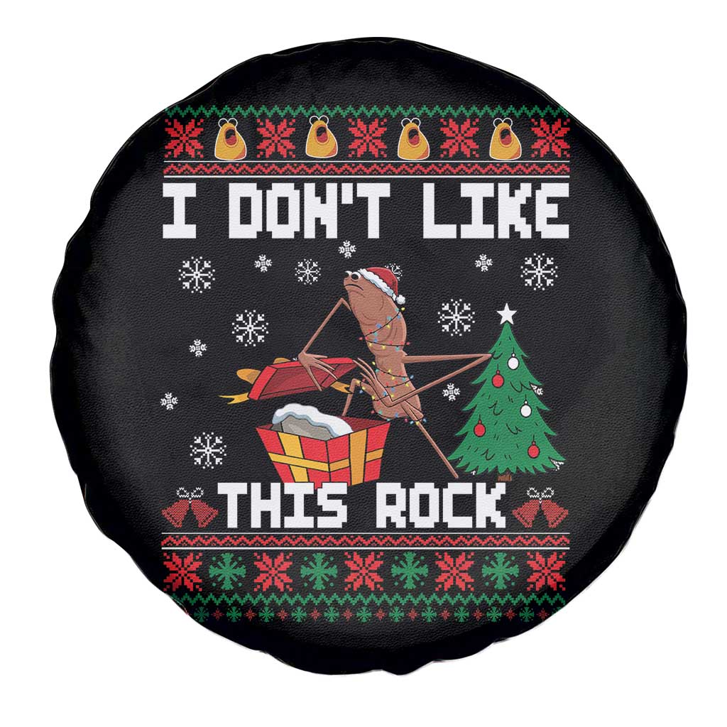 Marcus The Worm Christmas Meme Spare Tire Cover I Do Not Like This Rock TS14 Print Your Wear