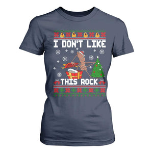 Marcus The Worm Christmas Meme T Shirt For Women I Do Not Like This Rock TS14 Navy Print Your Wear
