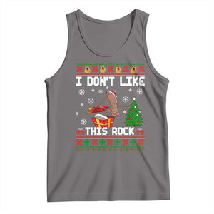 Marcus The Worm Christmas Meme Tank Top I Do Not Like This Rock TS14 Deep Heather Print Your Wear