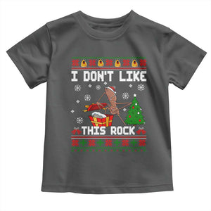 Marcus The Worm Christmas Meme Toddler T Shirt I Do Not Like This Rock TS14 Dark Heather Print Your Wear