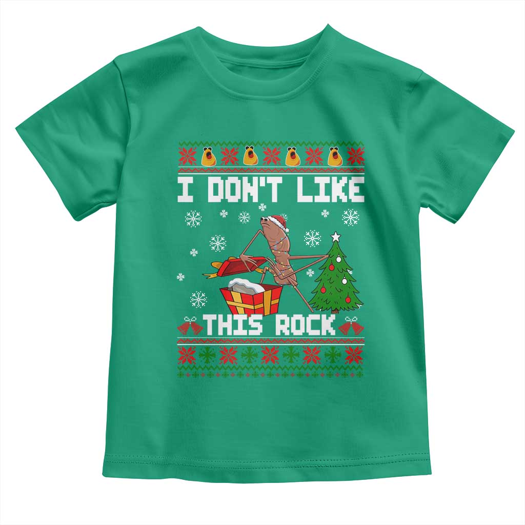 Marcus The Worm Christmas Meme Toddler T Shirt I Do Not Like This Rock TS14 Irish Green Print Your Wear