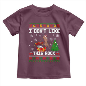 Marcus The Worm Christmas Meme Toddler T Shirt I Do Not Like This Rock TS14 Maroon Print Your Wear