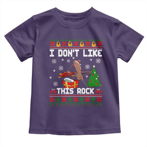 Marcus The Worm Christmas Meme Toddler T Shirt I Do Not Like This Rock TS14 Purple Print Your Wear