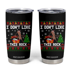 Marcus The Worm Christmas Meme Tumbler Cup I Do Not Like This Rock TS14 Black Print Your Wear