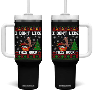 Marcus The Worm Christmas Meme Tumbler With Handle I Do Not Like This Rock TS14 One Size: 40 oz Black Print Your Wear