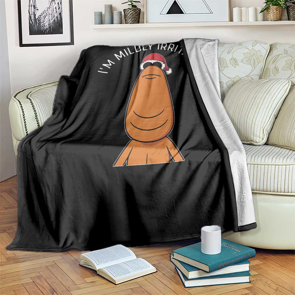 Marcus The Worm Christmas Meme Throw Blanket I Am Mildly Irritated TS14 Print Your Wear