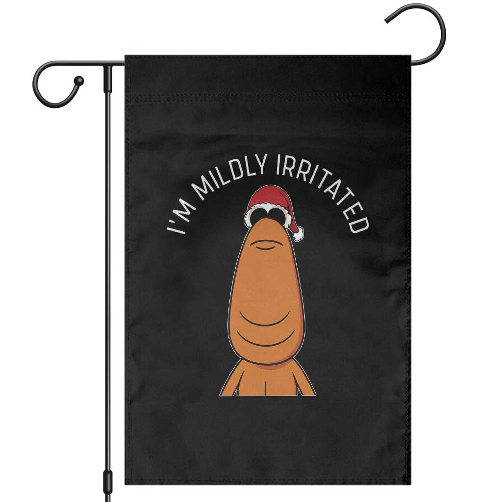 Marcus The Worm Christmas Meme Garden Flag I Am Mildly Irritated TS14 Black Print Your Wear