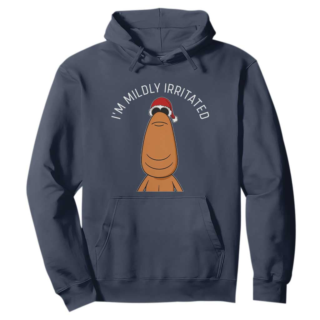 Marcus The Worm Christmas Meme Hoodie I Am Mildly Irritated TS14 Navy Print Your Wear