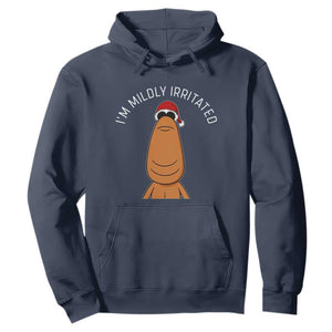 Marcus The Worm Christmas Meme Hoodie I Am Mildly Irritated TS14 Navy Print Your Wear