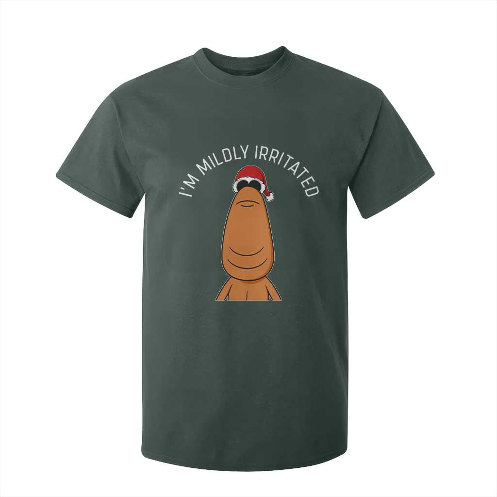 Marcus The Worm Christmas Meme T Shirt For Kid I Am Mildly Irritated TS14 Dark Forest Green Print Your Wear