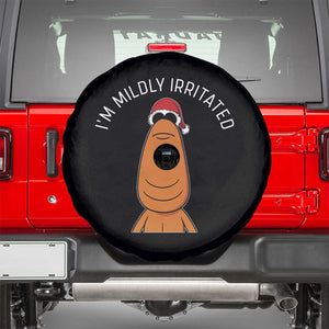 Marcus The Worm Christmas Meme Spare Tire Cover I Am Mildly Irritated TS14 Black Print Your Wear