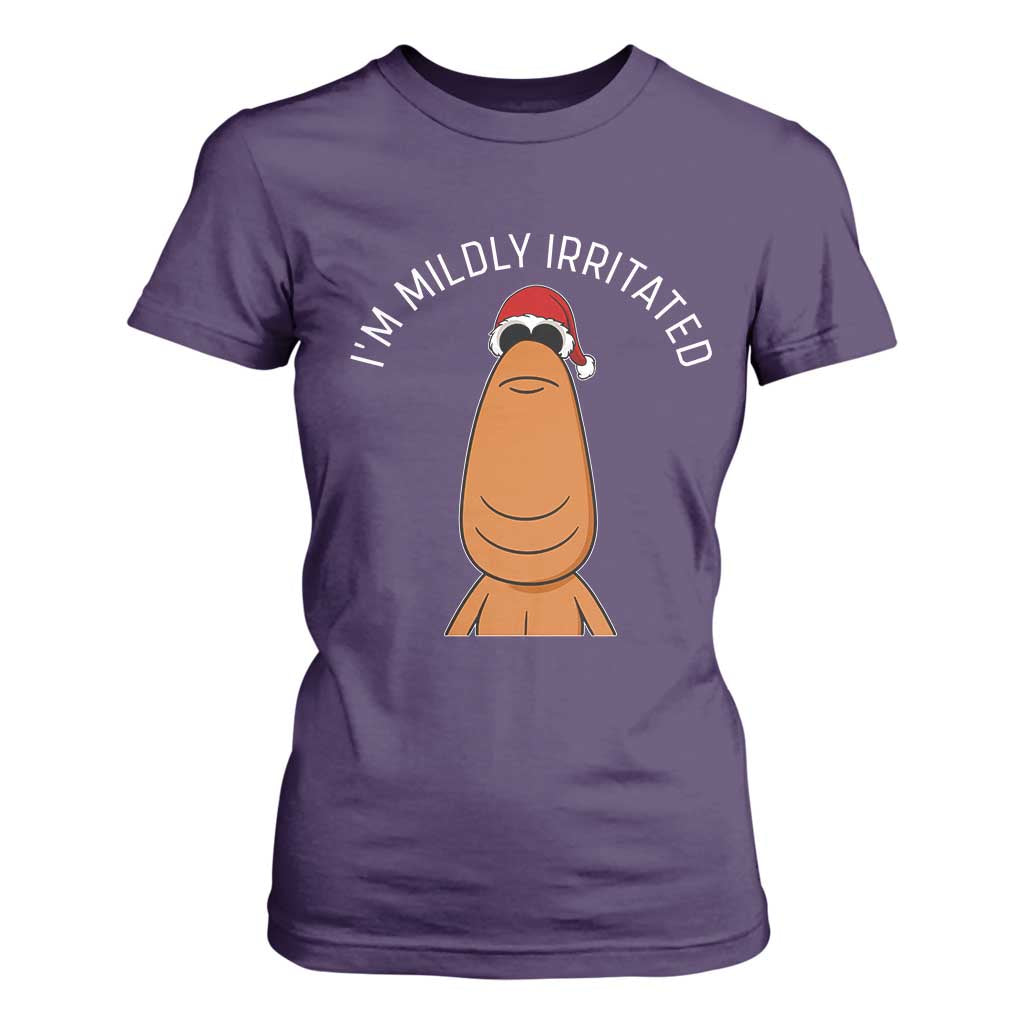 Marcus The Worm Christmas Meme T Shirt For Women I Am Mildly Irritated TS14 Purple Print Your Wear