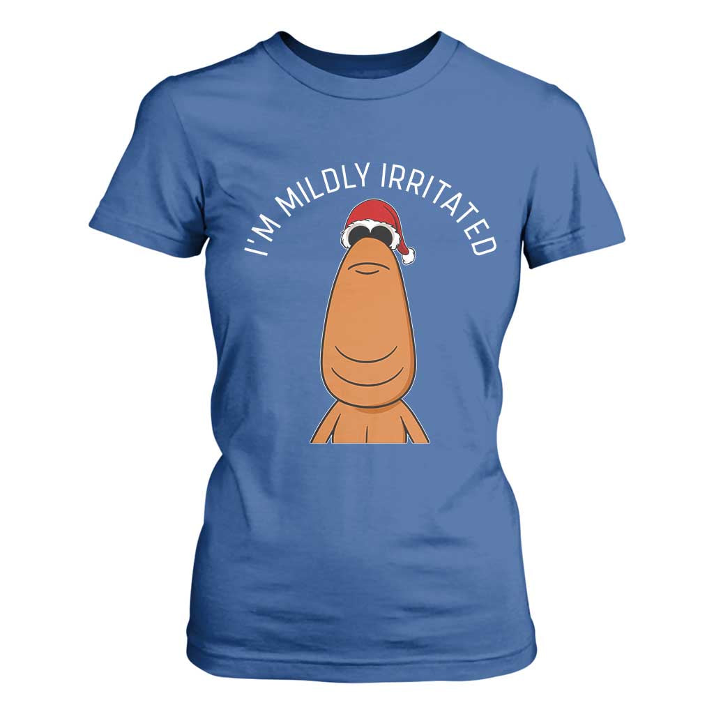 Marcus The Worm Christmas Meme T Shirt For Women I Am Mildly Irritated TS14 Royal Blue Print Your Wear