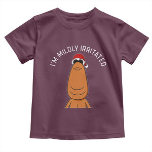 Marcus The Worm Christmas Meme Toddler T Shirt I Am Mildly Irritated TS14 Maroon Print Your Wear