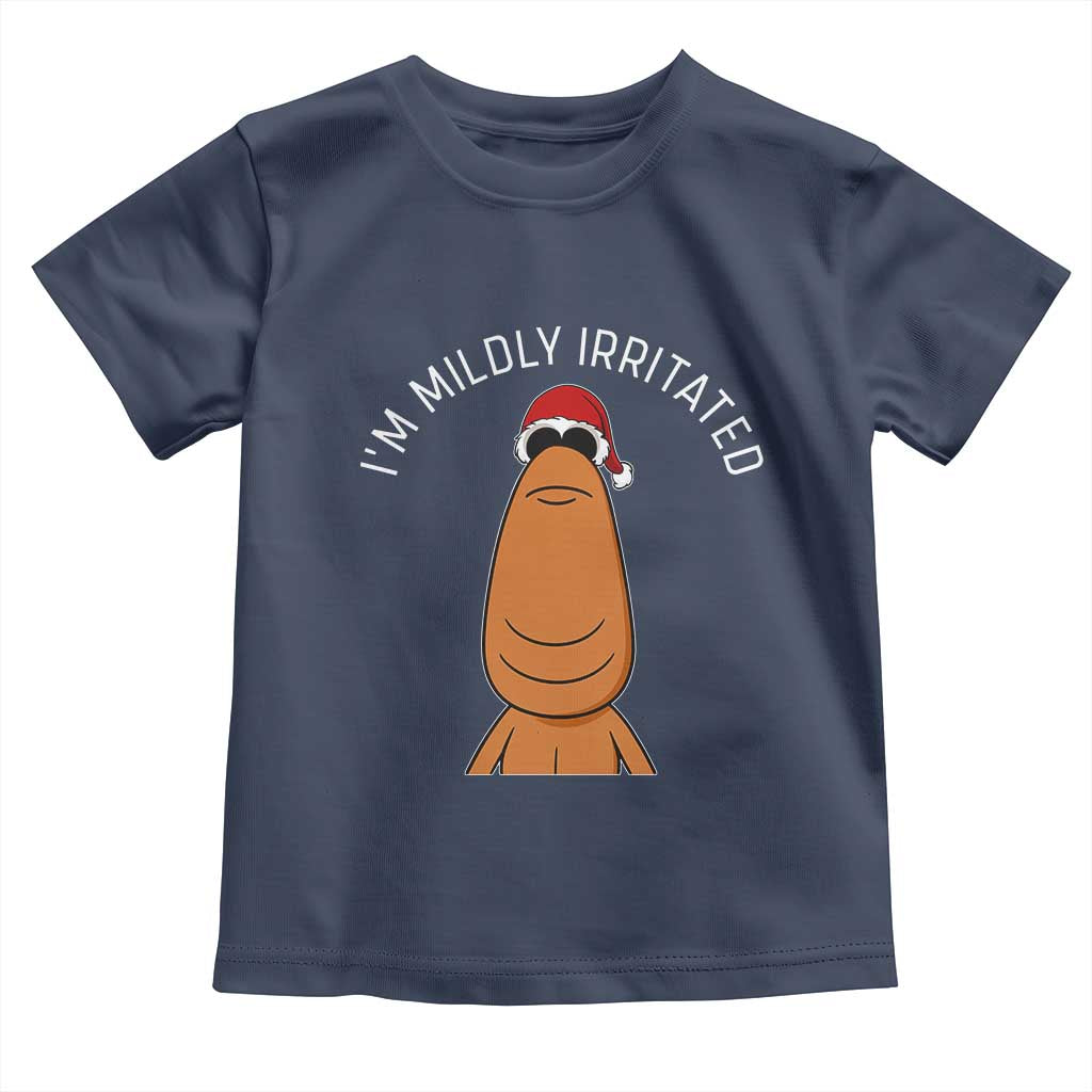 Marcus The Worm Christmas Meme Toddler T Shirt I Am Mildly Irritated TS14 Navy Print Your Wear