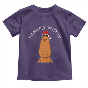 Marcus The Worm Christmas Meme Toddler T Shirt I Am Mildly Irritated TS14 Purple Print Your Wear