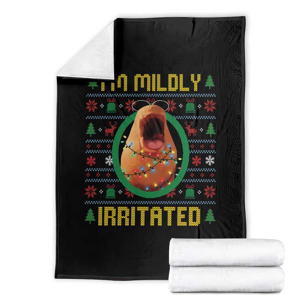 Marcus The Worm Christmas Meme Throw Blanket Funny Brain Rot Xmas TS14 Black Print Your Wear