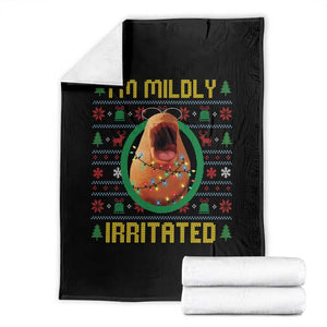 Marcus The Worm Christmas Meme Throw Blanket Funny Brain Rot Xmas TS14 Black Print Your Wear