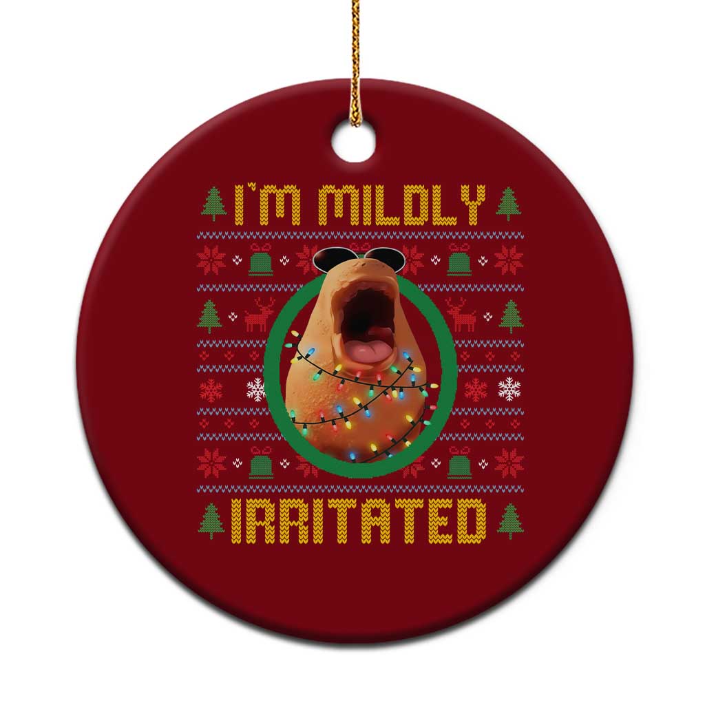 Marcus The Worm Christmas Meme Ceramic Ornament Funny Brain Rot Xmas TS14 1pc Red Print Your Wear