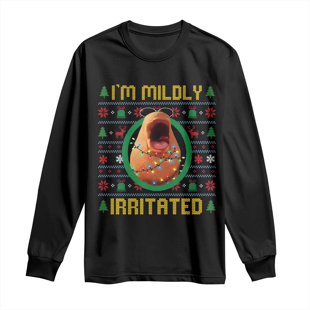 Marcus The Worm Christmas Meme Long Sleeve Shirt Funny Brain Rot Xmas TS14 Black Print Your Wear