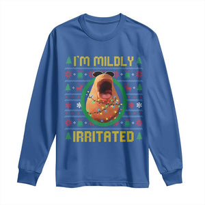 Marcus The Worm Christmas Meme Long Sleeve Shirt Funny Brain Rot Xmas TS14 Royal Blue Print Your Wear