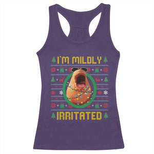 Marcus The Worm Christmas Meme Racerback Tank Top Funny Brain Rot Xmas TS14 Purple Print Your Wear
