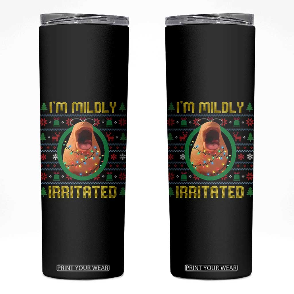 Marcus The Worm Christmas Meme Skinny Tumbler Funny Brain Rot Xmas TS14 Black Print Your Wear