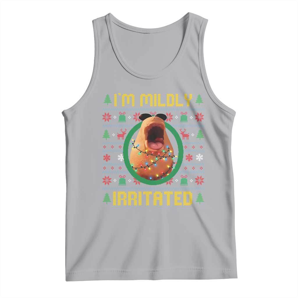 Marcus The Worm Christmas Meme Tank Top Funny Brain Rot Xmas TS14 Athletic Heather Print Your Wear