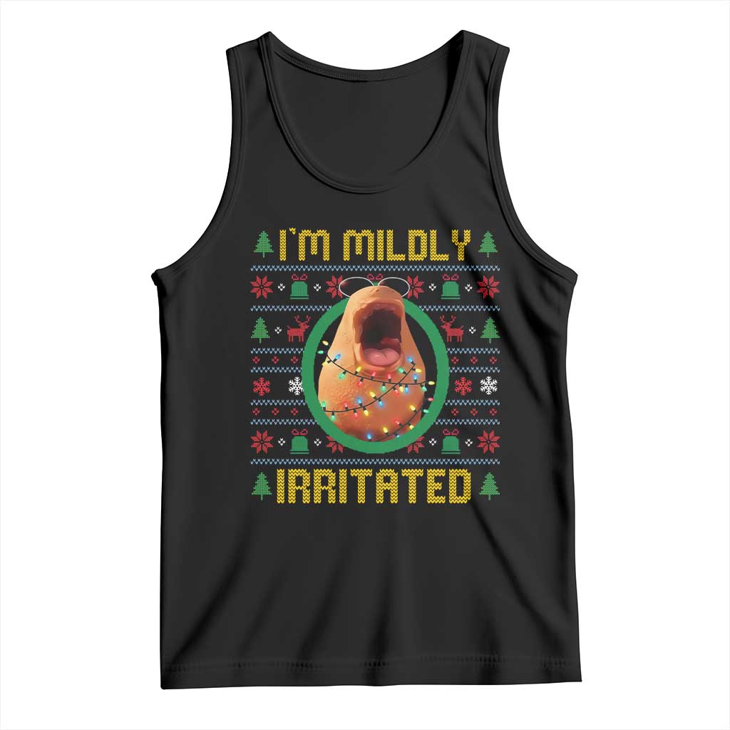 Marcus The Worm Christmas Meme Tank Top Funny Brain Rot Xmas TS14 Black Print Your Wear
