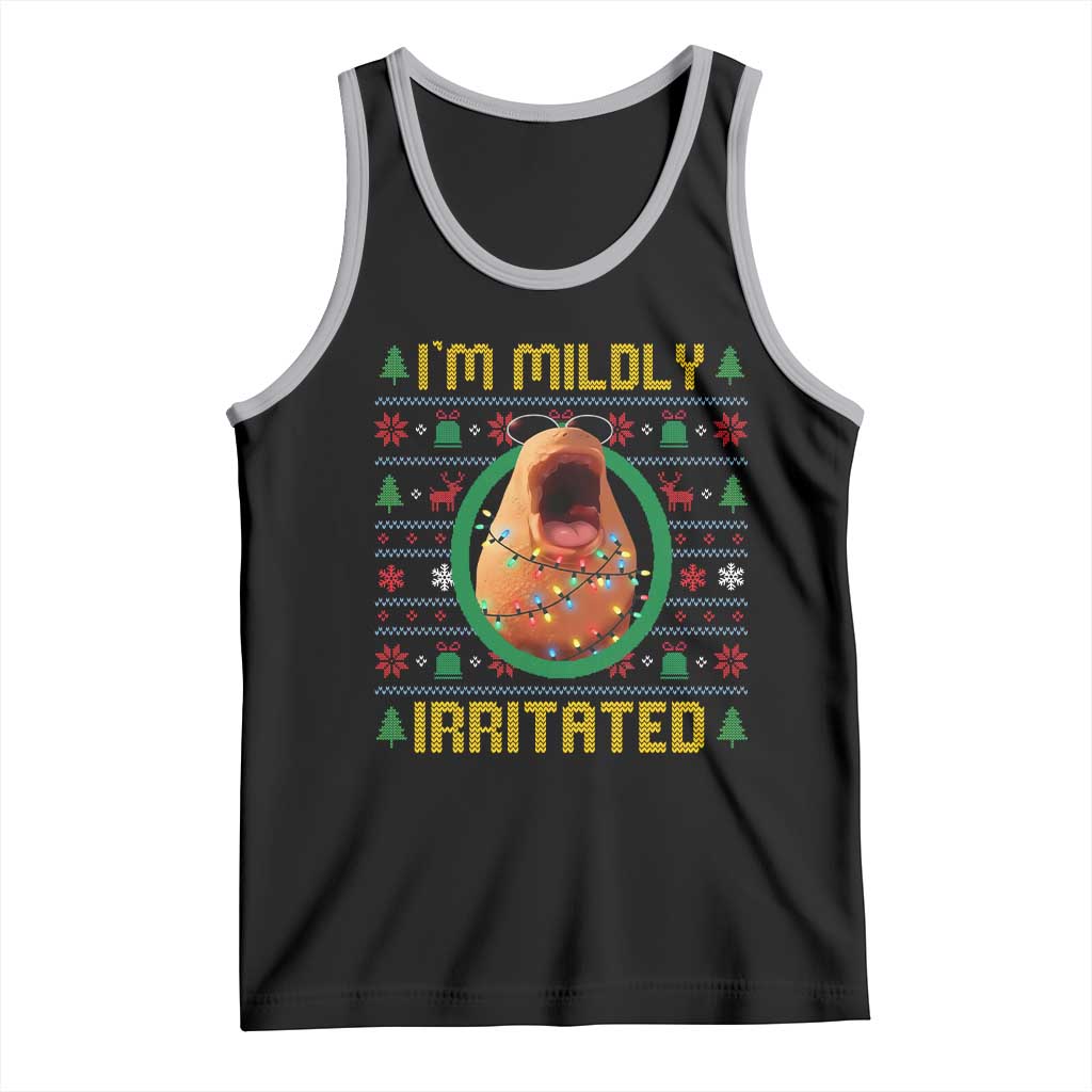 Marcus The Worm Christmas Meme Tank Top Funny Brain Rot Xmas TS14 Black Athletic Heather Print Your Wear