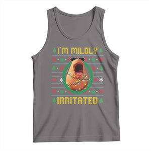 Marcus The Worm Christmas Meme Tank Top Funny Brain Rot Xmas TS14 Deep Heather Print Your Wear