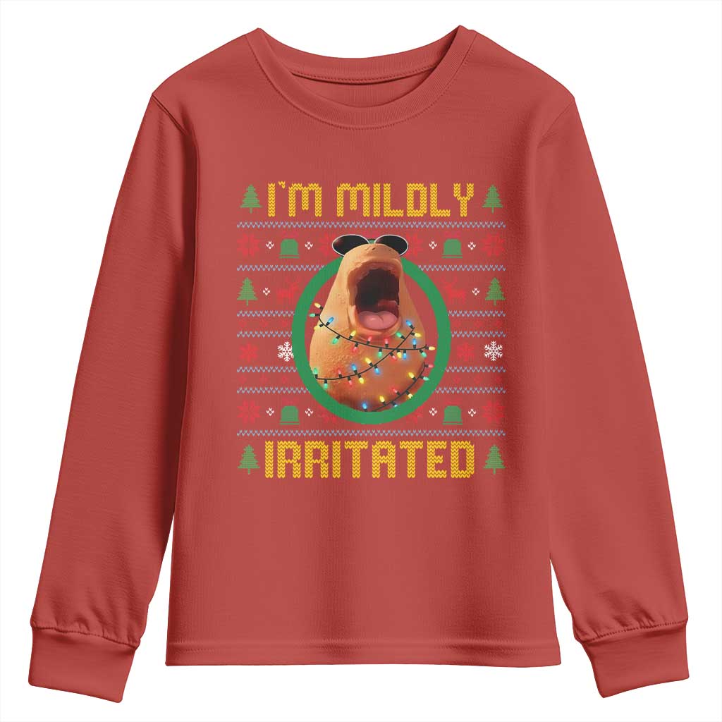 Marcus The Worm Christmas Meme Youth Sweatshirt Funny Brain Rot Xmas TS14 Red Print Your Wear