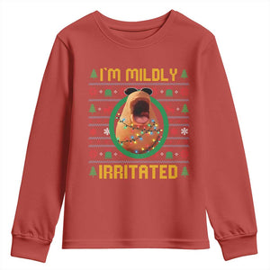 Marcus The Worm Christmas Meme Youth Sweatshirt Funny Brain Rot Xmas TS14 Red Print Your Wear