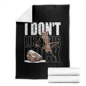 Marcus The Worm Christmas Meme Throw Blanket Funny Brain Rot Gen Z TS14 Black Print Your Wear