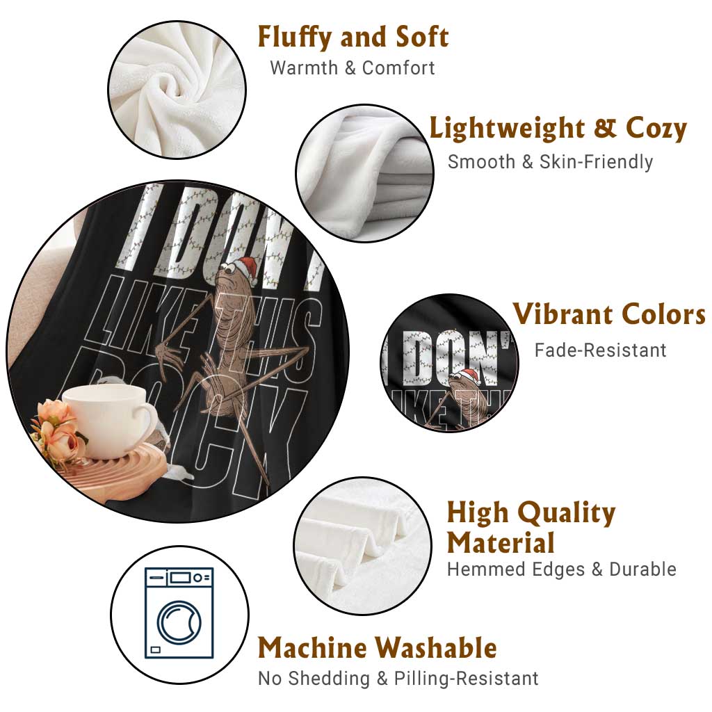 Marcus The Worm Christmas Meme Throw Blanket Funny Brain Rot Gen Z TS14 Print Your Wear