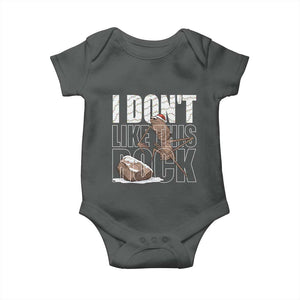 Marcus The Worm Christmas Meme Baby Onesie Funny Brain Rot Gen Z TS14 Dark Heather Print Your Wear