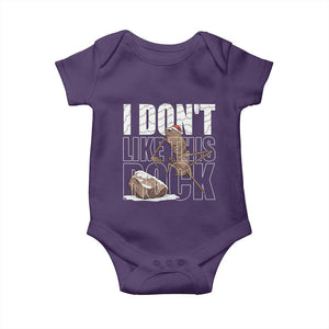 Marcus The Worm Christmas Meme Baby Onesie Funny Brain Rot Gen Z TS14 Purple Print Your Wear