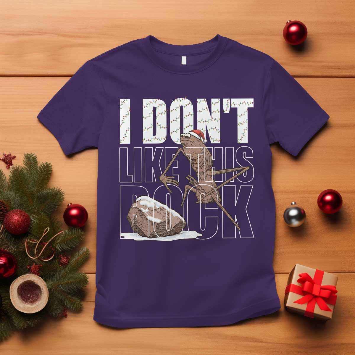 Marcus The Worm Christmas Meme T Shirt Funny Brain Rot Gen Z TS14 Purple Print Your Wear