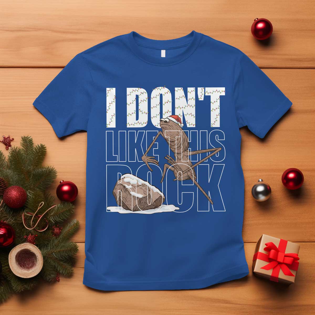 Marcus The Worm Christmas Meme T Shirt Funny Brain Rot Gen Z TS14 Royal Blue Print Your Wear