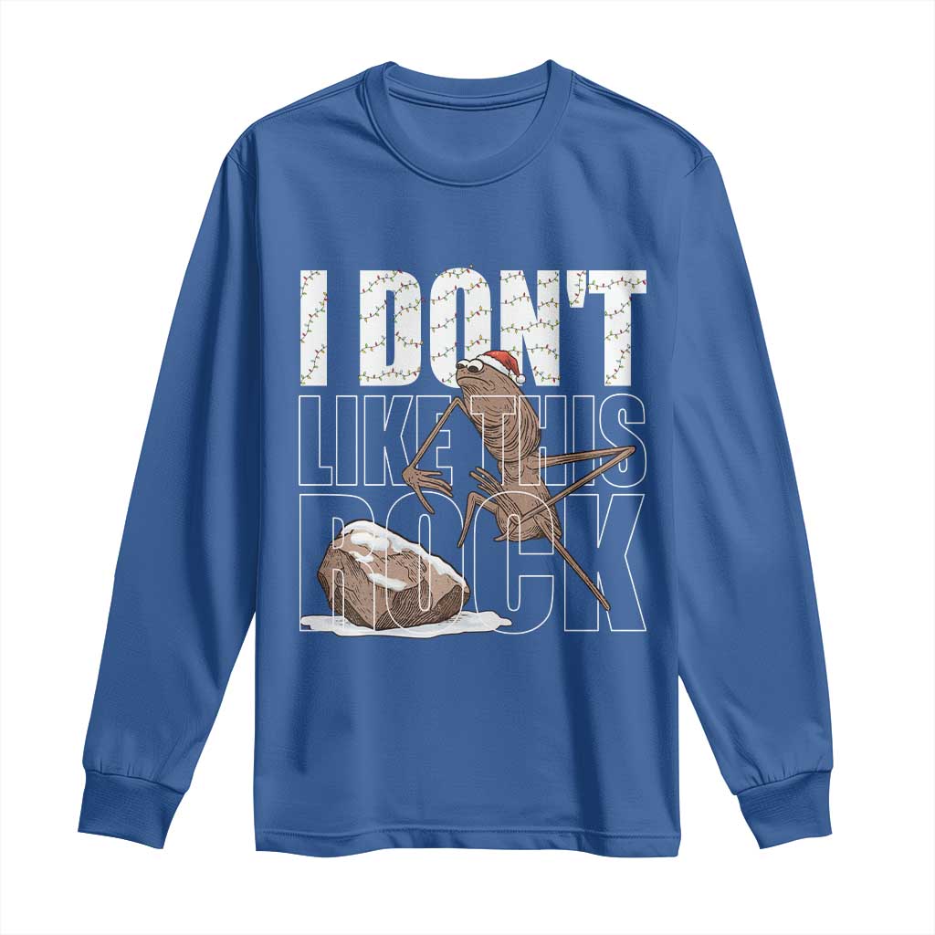 Marcus The Worm Christmas Meme Long Sleeve Shirt Funny Brain Rot Gen Z TS14 Royal Blue Print Your Wear