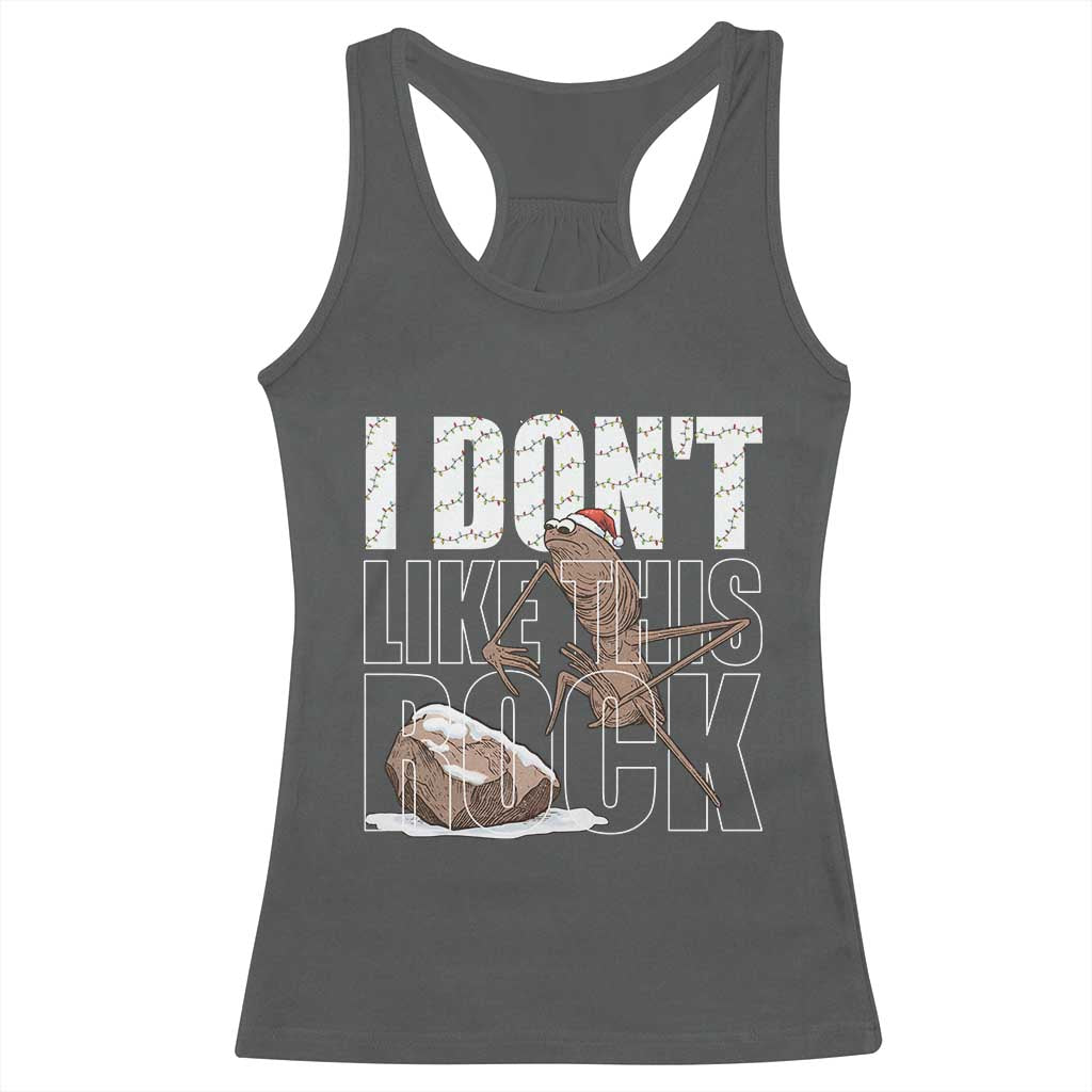 Marcus The Worm Christmas Meme Racerback Tank Top Funny Brain Rot Gen Z TS14 Dark Heather Print Your Wear