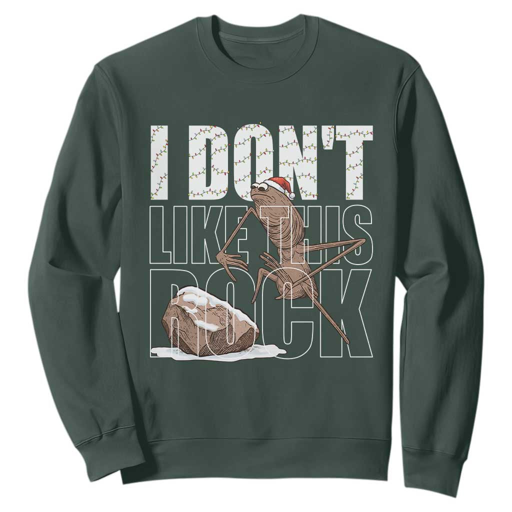 Marcus The Worm Christmas Meme Sweatshirt Funny Brain Rot Gen Z TS14 Dark Forest Green Print Your Wear