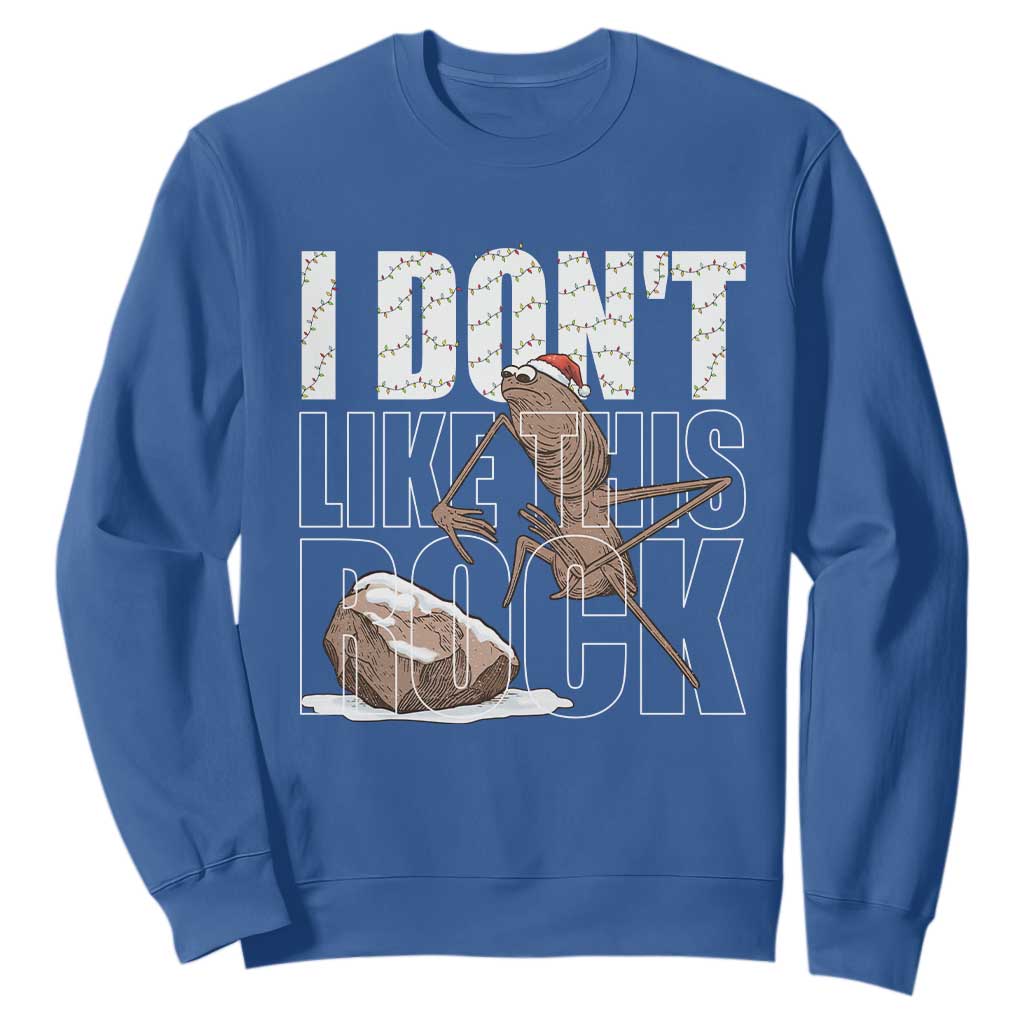 Marcus The Worm Christmas Meme Sweatshirt Funny Brain Rot Gen Z TS14 Royal Blue Print Your Wear